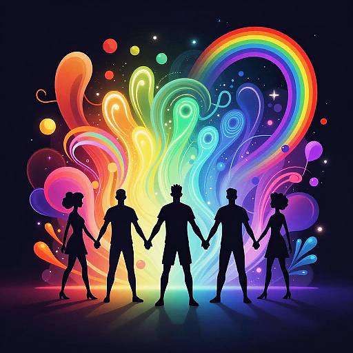 Futuristic LGBTQIAPN Neon Unity