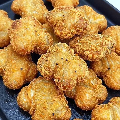 Crispy Golden Fried Chicken Nuggets