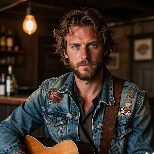 Hyper-Realistic Portrait of Musician