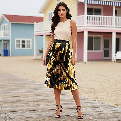 Chic Woman on Rehoboth Beach Boardwalk
