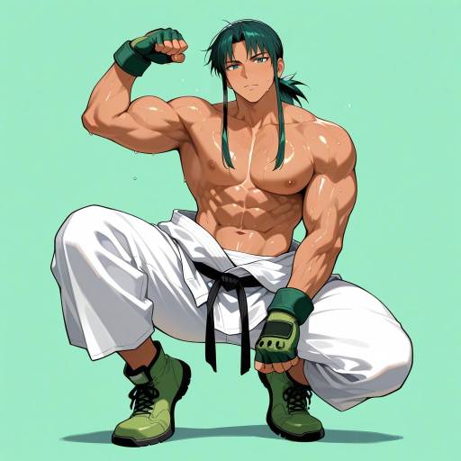 Charismatic Muscular Male in Triumph Charismatic Muscular Male in Triumph