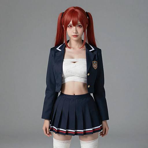 Cosplay photo of musujime awaki. Costume clothes