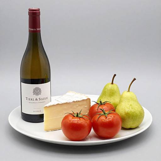 Elegant Wine and Fresh Fruit Arrangement