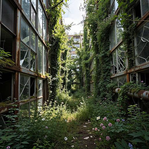 Overgrown Abandoned Cityscape Revival
