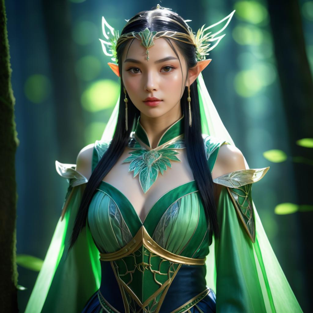 Fantasy Elven Woman in Cinematic Detail