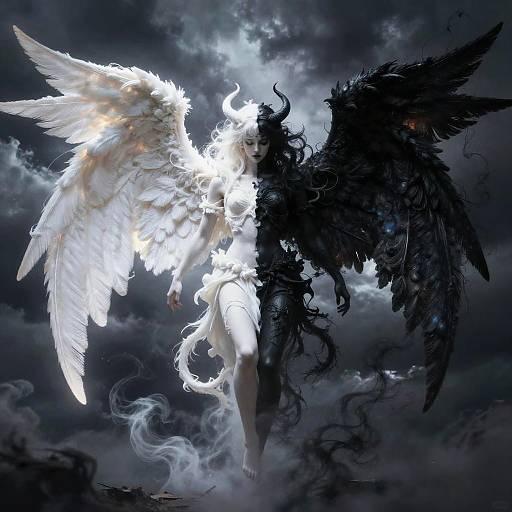 Half Angel Half Demon Emerging