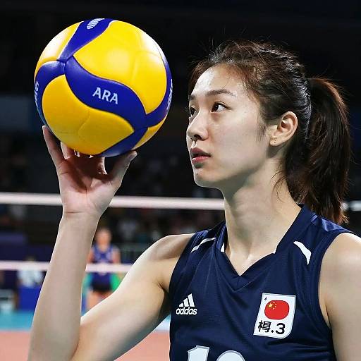 Night Volleyball Portrait: Cinematic Hasselblad