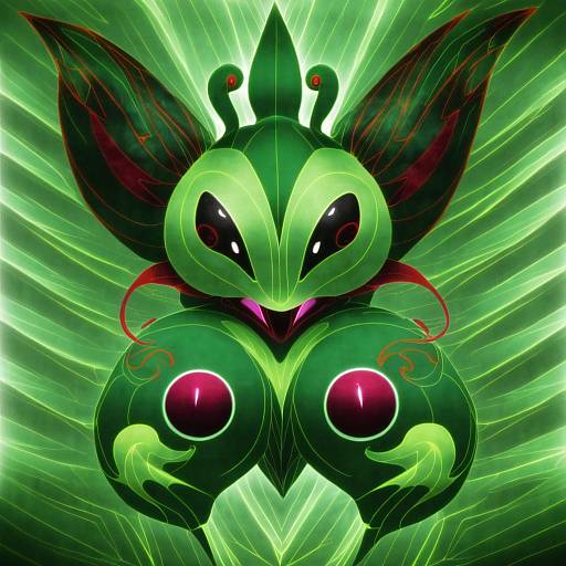 Illustration of Musharna, pokemon in the style of Boushi-ya