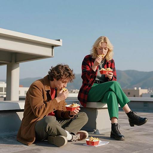 Rooftop Dining with a Scenic View