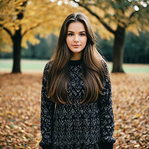 Autumn Long Sleeve Holiday Dress Portrait