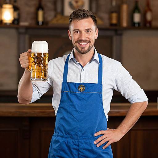 Bavarian Beer Guy in Bar