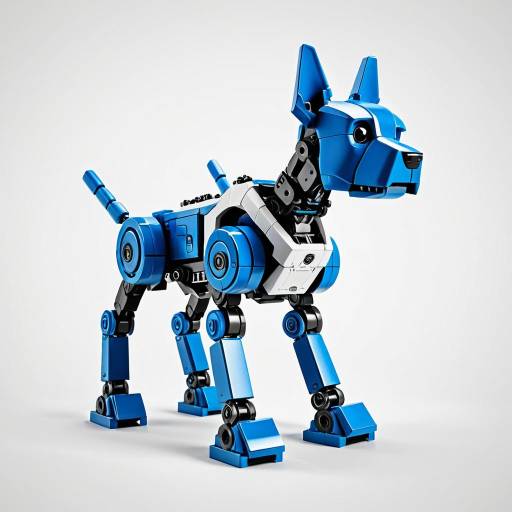 Robotic Dog Minifigure in Blue Landscape