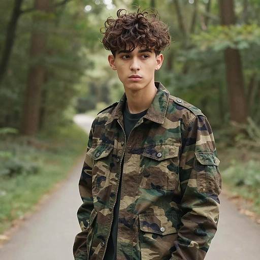 Disconnected Quiff Hairstyle on Male Model