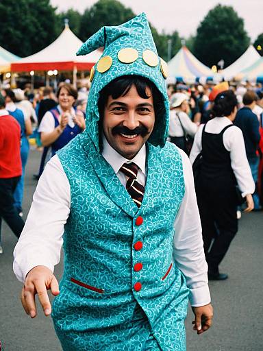 Humorous Fancy Dress Cosplay Festival Moment