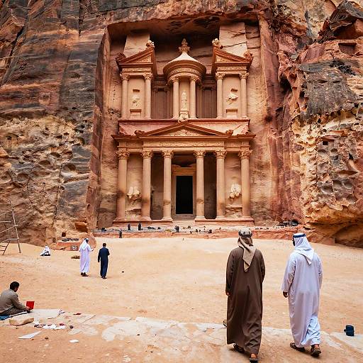 Petra in Serene Nabataean Setting