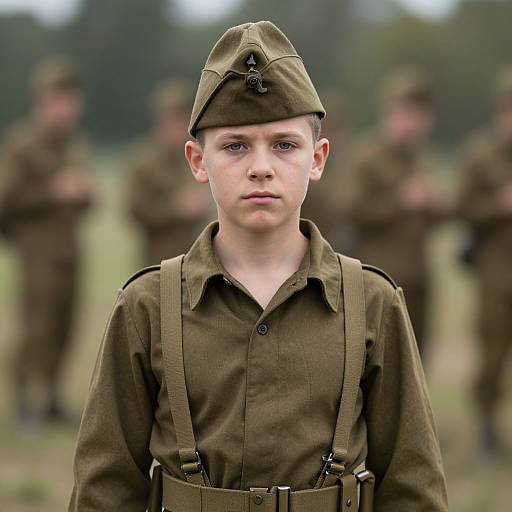 Realistic WWII Infantry Soldier Portrait