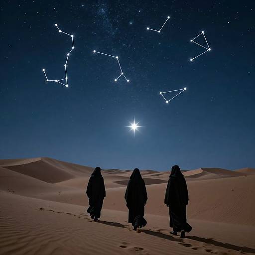 Celestial Desert Journey for Enlightenment