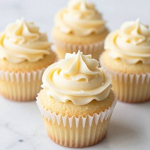 Buttercream Topped Vanilla Cupcakes