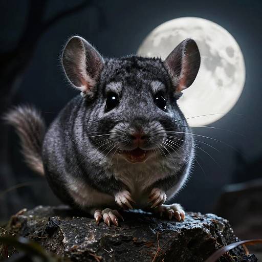 Fierce Moonlit Chinchilla Menace