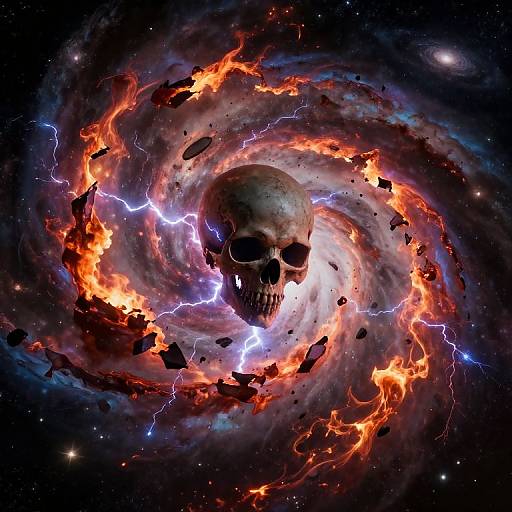 Cosmic Apocalypse: The Neurochaos Skull