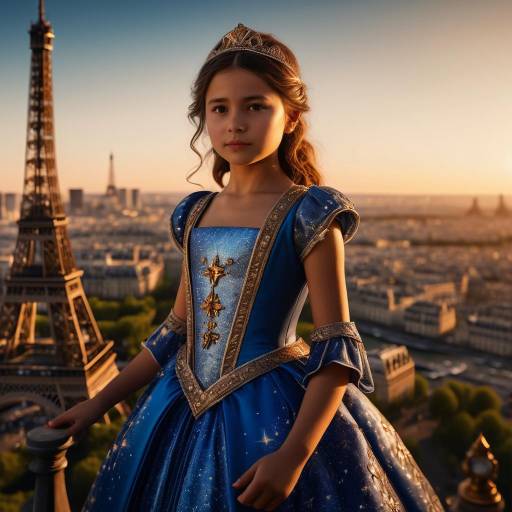 Celestial Gown Portrait with Eiffel Tower Celestial Gown Portrait with Eiffel Tower