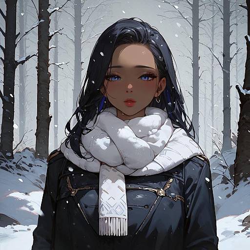 Wonder Woman in Winter Wonderland Scene