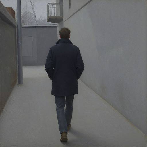 Winter Alley Concept Art Mood Painting