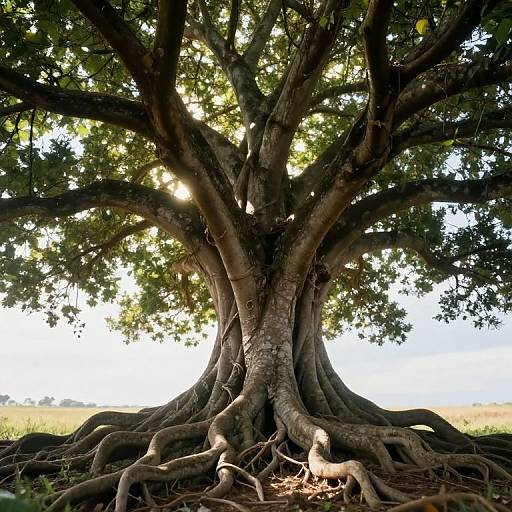 Ancient Tree Symbolizing Inner Strength