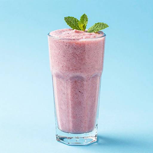 Vibrant Pink Speckled Smoothie Photo