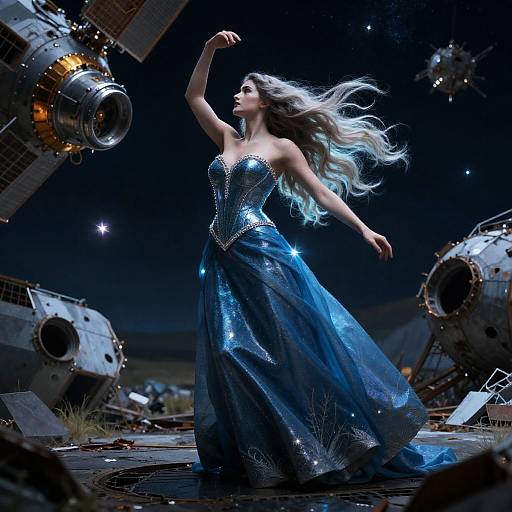 Astral Siren in Orbital Junkyard