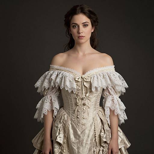 Victorian-Era Elegant Woman Portrait