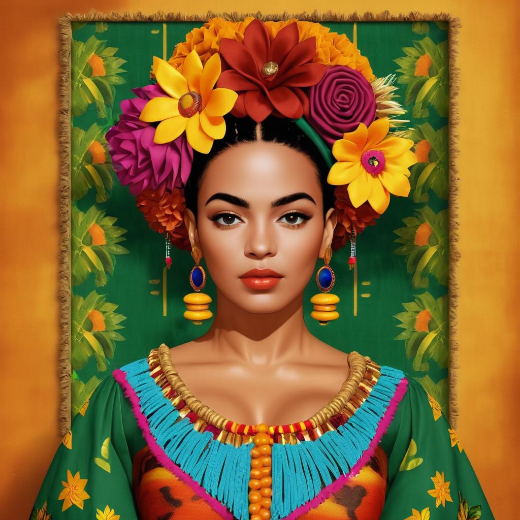 Beyoncé Reimagined as Frida Kahlo