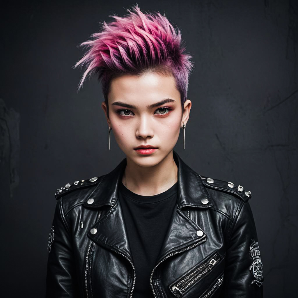 Edgy Punk Girl Photo Shoot Concept