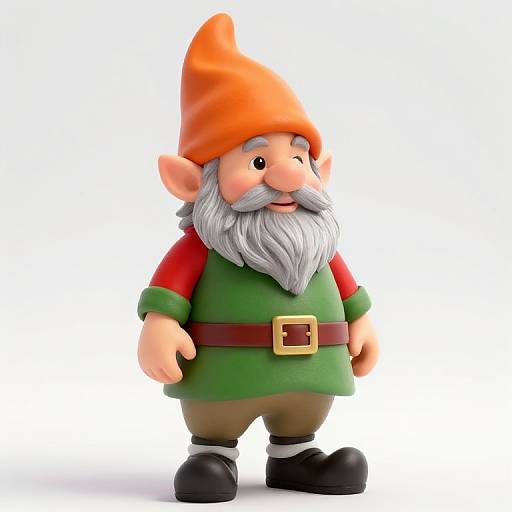 Male Gnome with Colorful Outfit