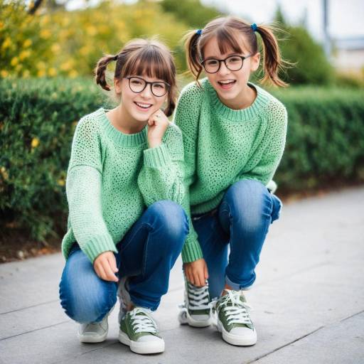 Cheerful Girl Surrounded by Siblings