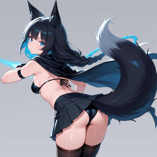 Fierce Fox Girl with Energy Bow Fierce Fox Girl with Energy Bow