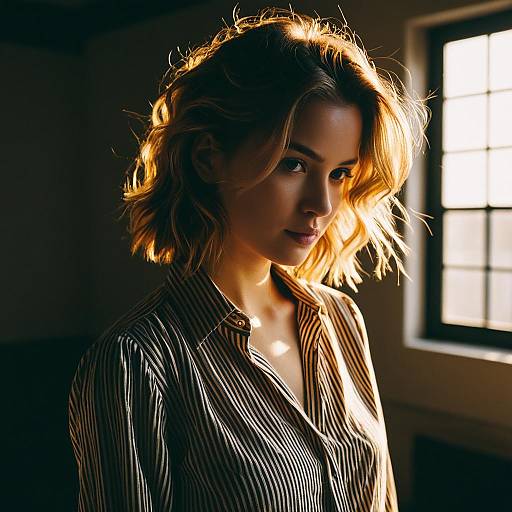 Choppy Layers Hairstyle Fashion Shoot