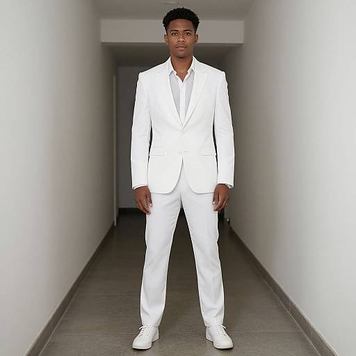 Man in White Disco Suit