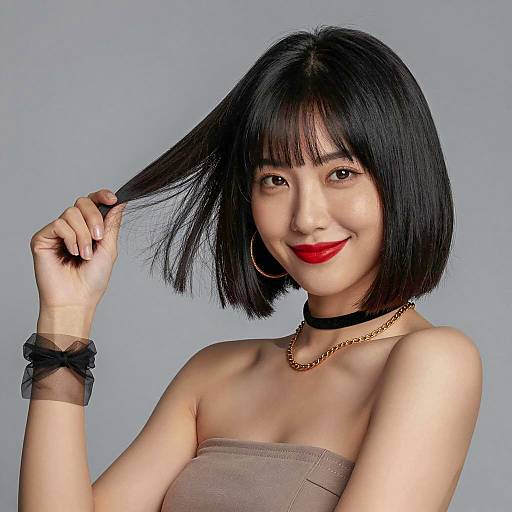 Confident Woman with Bold Style Portrait