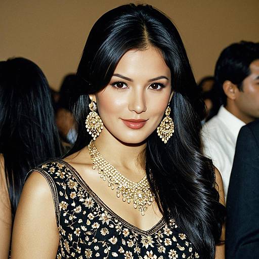 Elegant Solo Portrait of Party Kurti Woman