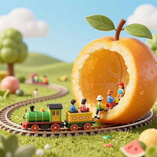 Miniature Train in Edible Wonderland