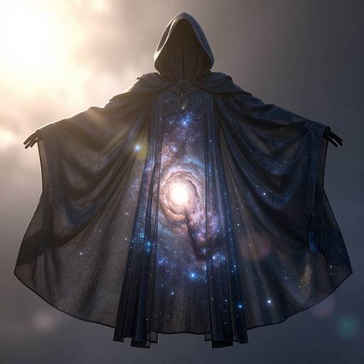 Galaxy Revealed Through Dark Cloak