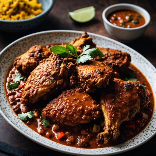 Cinematic Infrared Chicken Curry Photography