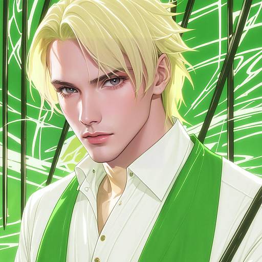 Illustration of Alkaid mcgrath, lovebrush chronicles in the style of Kaga3chi