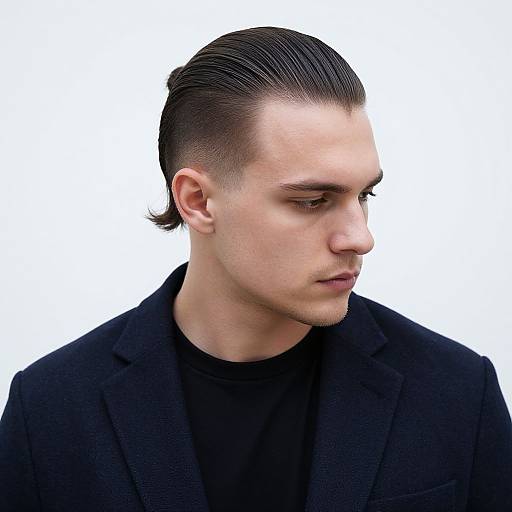 Stylish European Man with Slick Back