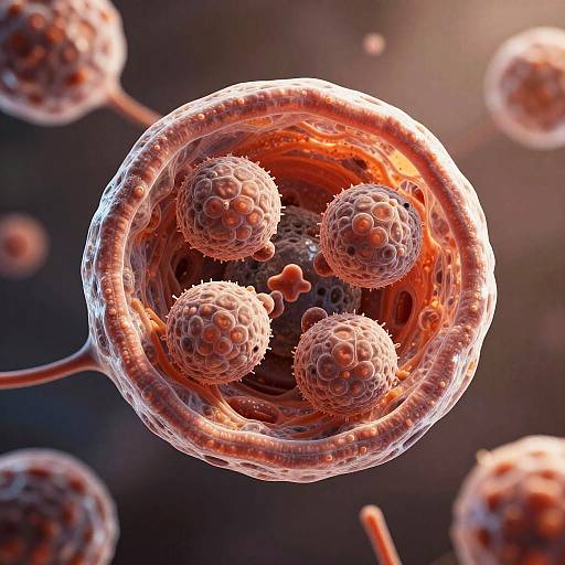 Photorealistic Lysosome Inside Eukaryotic Cell