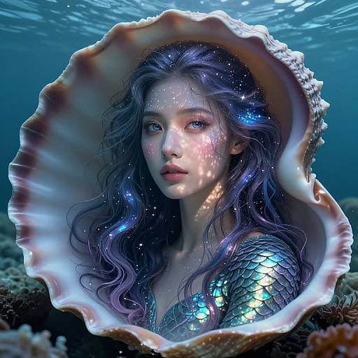 Mystical Aquatic Enchantress Portrait