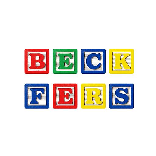 Colorful 3D Block Text Isolated