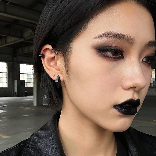 Goth Industrial Ear Piercing Style