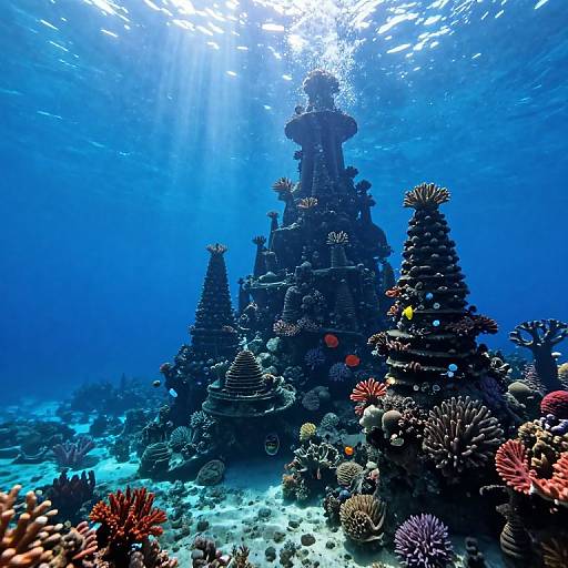 Ethereal Underwater Coral Castles